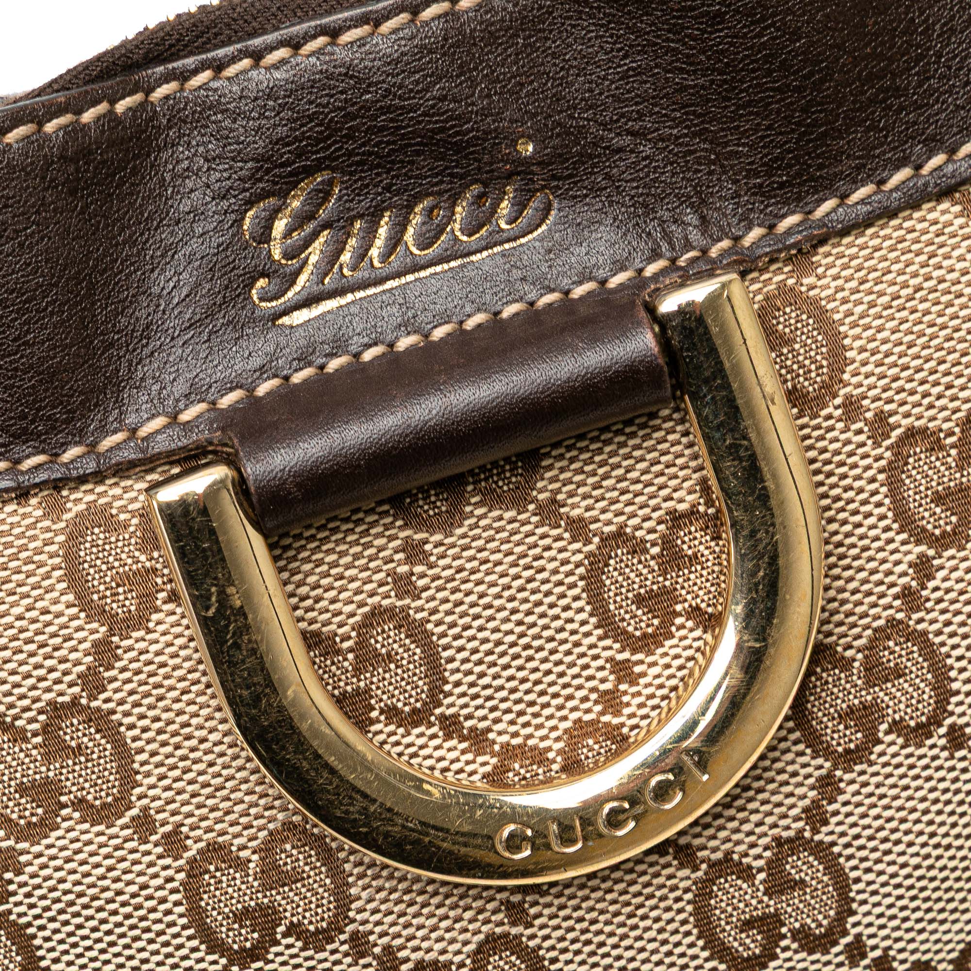 D Ring Messenger Bag GG Canvas Small