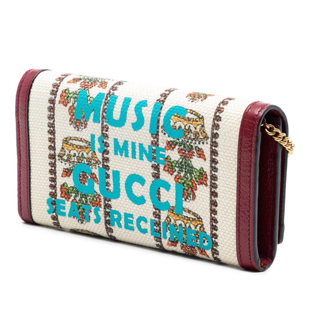 Chain Wallet Limited Edition 100 Centennial Printed Canvas