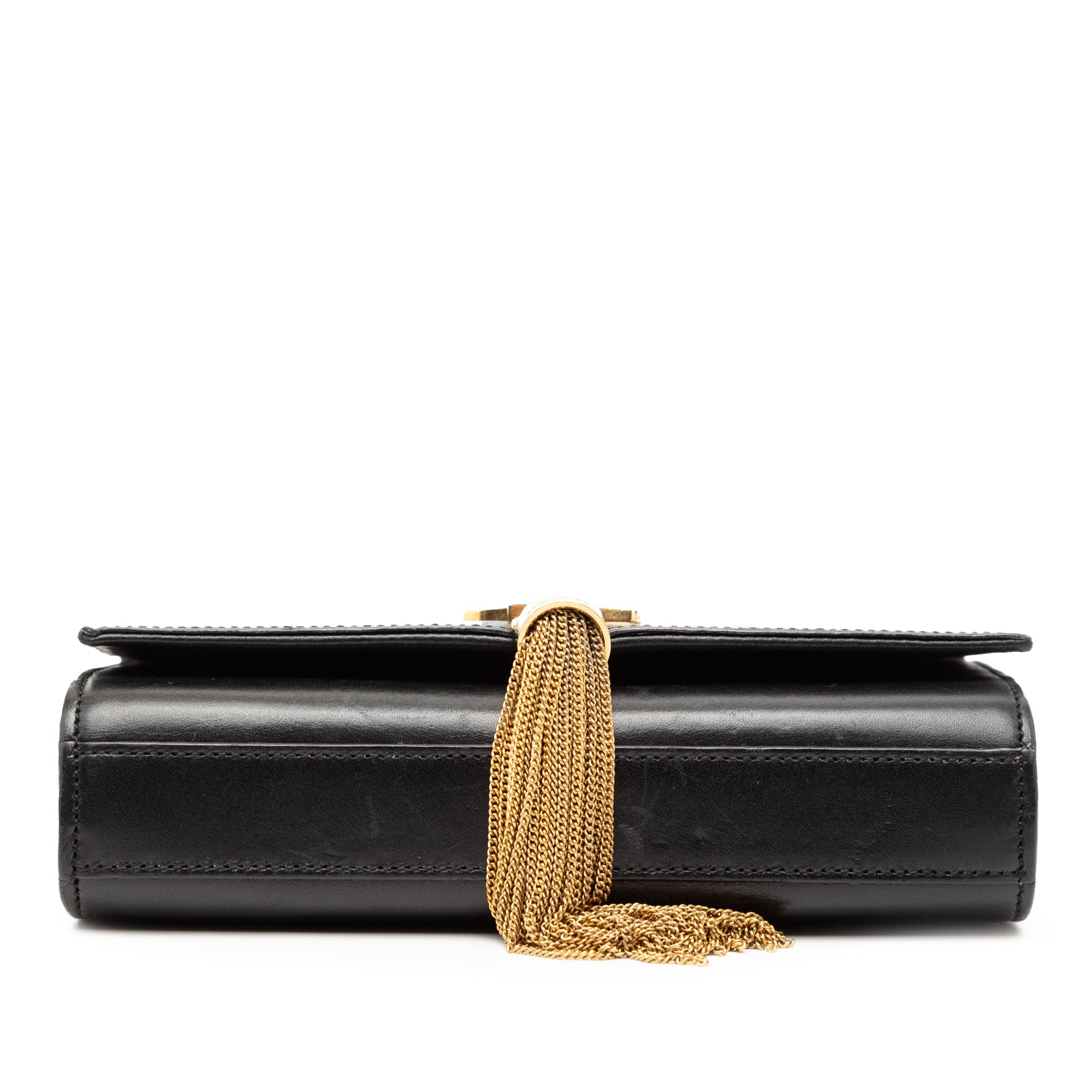 Classic Monogram Tassel Crossbody Bag Leather Small