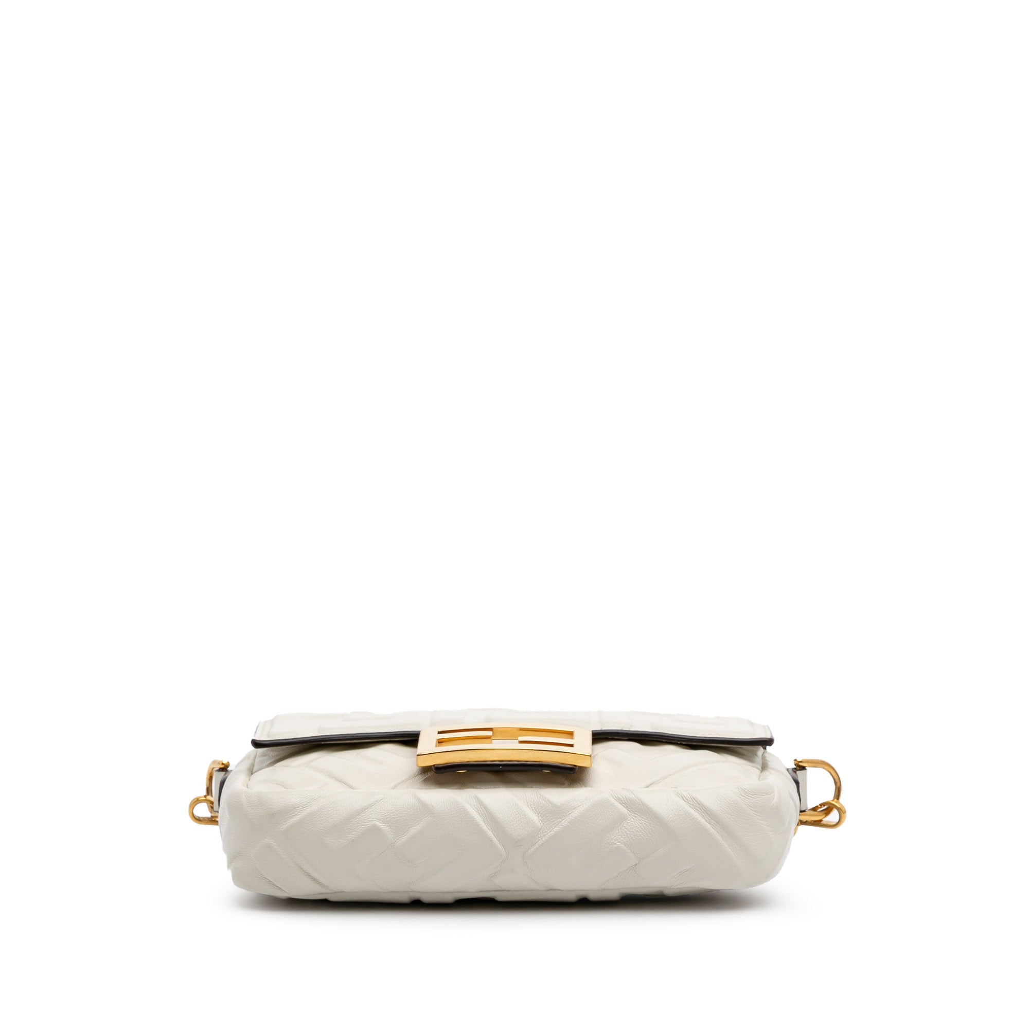 Baguette NM Bag Zucca Embossed Leather Medium