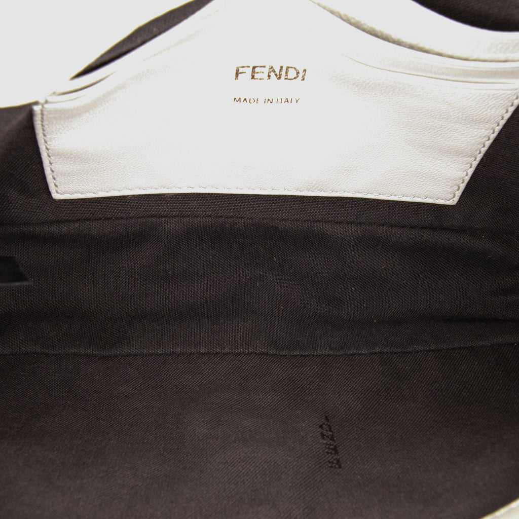 Baguette NM Bag Zucca Embossed Leather Medium