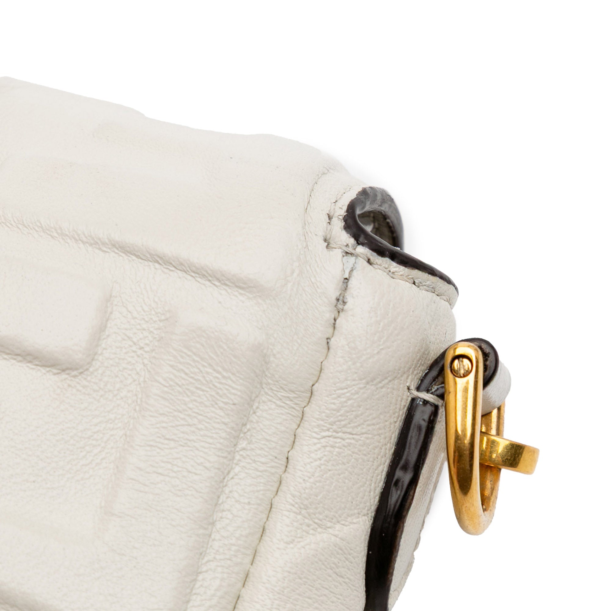 Baguette NM Bag Zucca Embossed Leather Medium