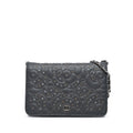 Wallet on Chain Camellia Studded Lambskin
