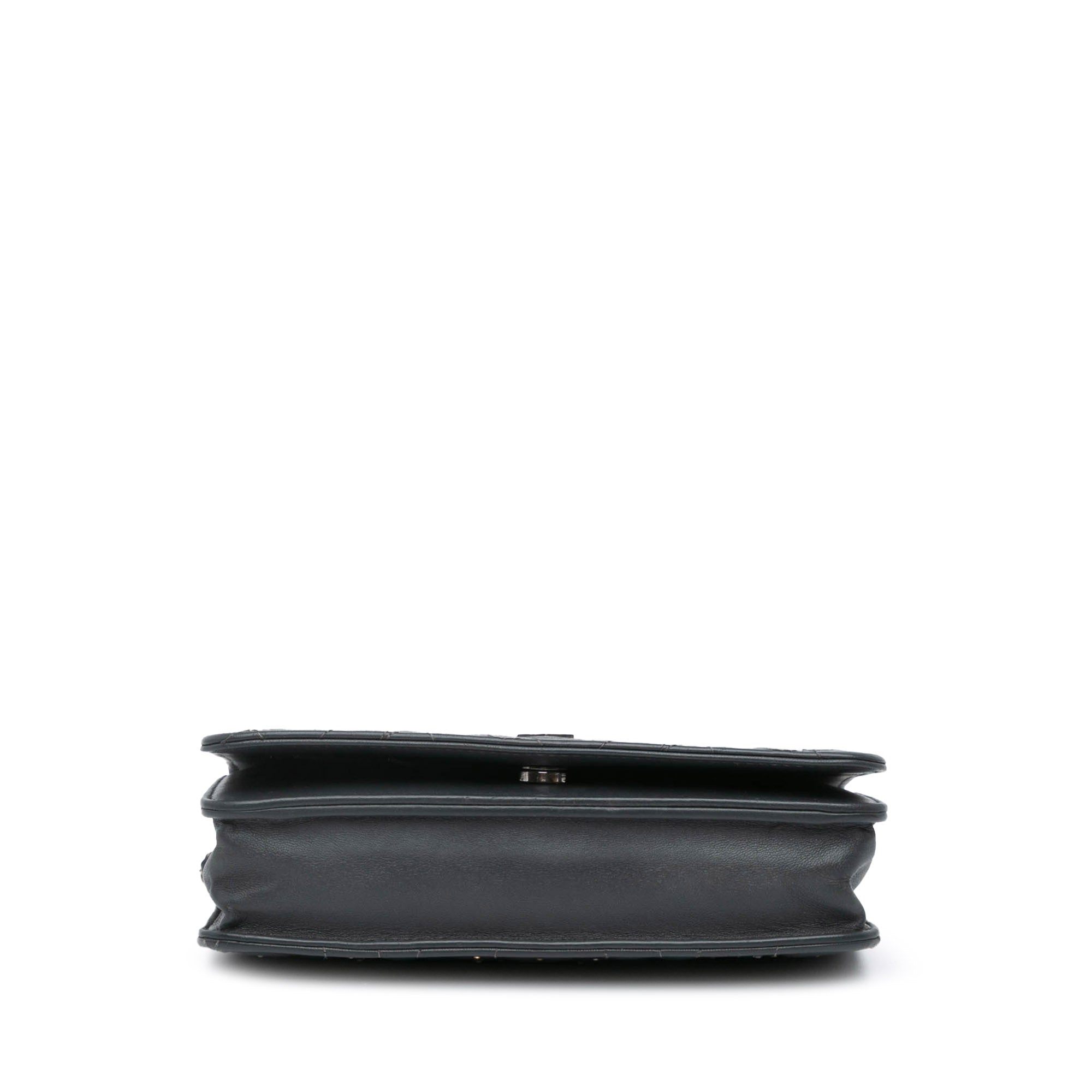 Wallet on Chain Camellia Studded Lambskin