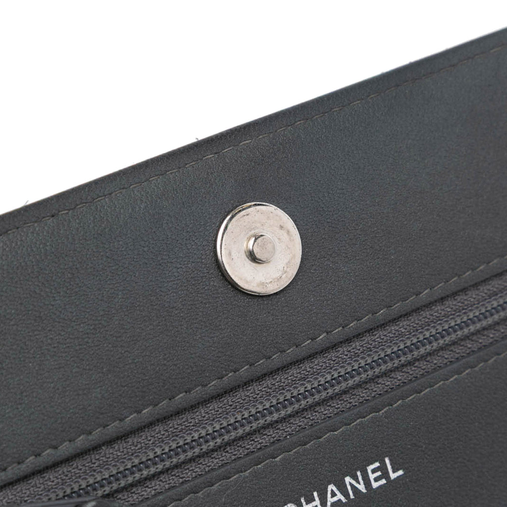 Wallet on Chain Camellia Studded Lambskin