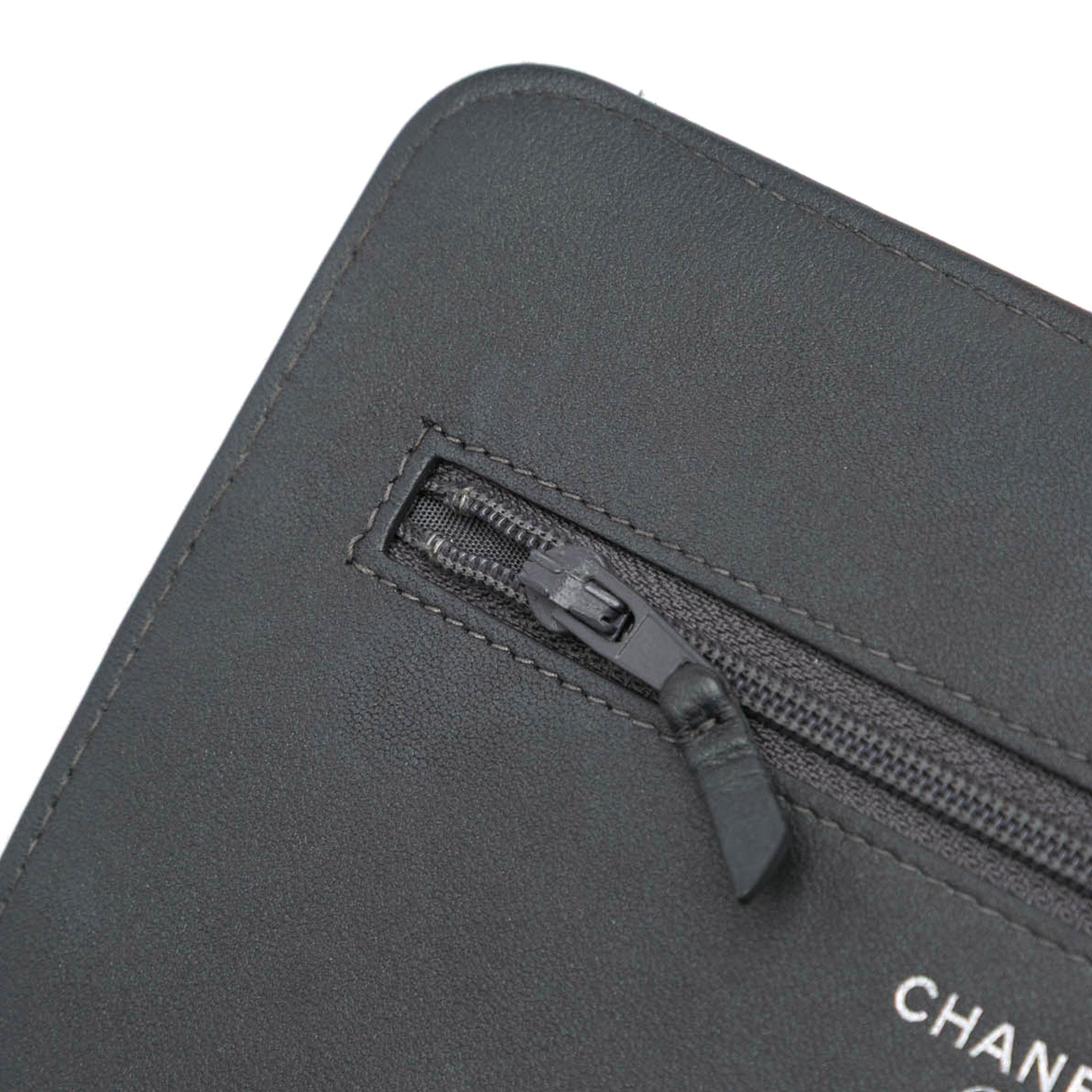 Wallet on Chain Camellia Studded Lambskin