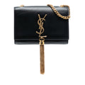 Classic Monogram Tassel Crossbody Bag Leather Small