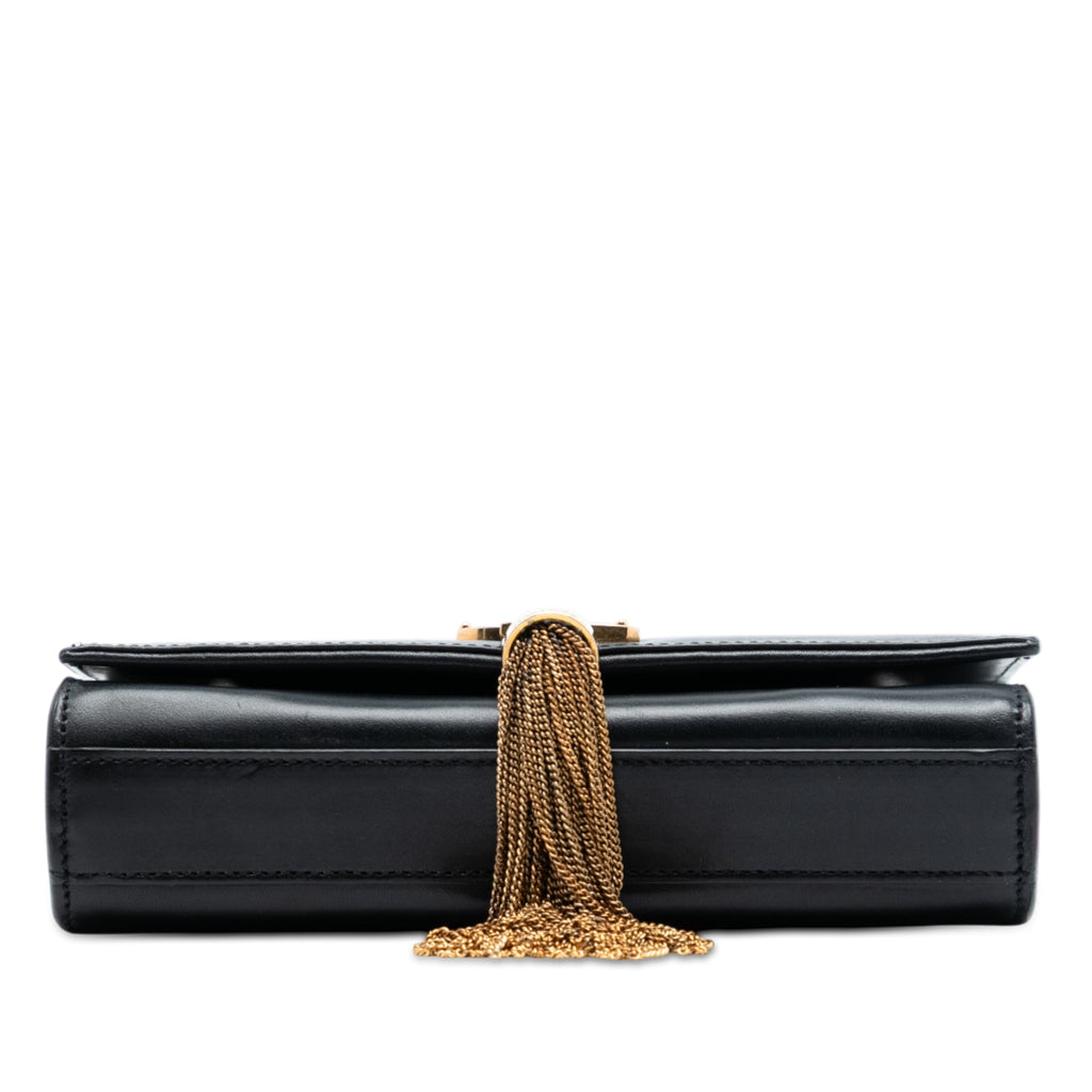 Classic Monogram Tassel Crossbody Bag Leather Small