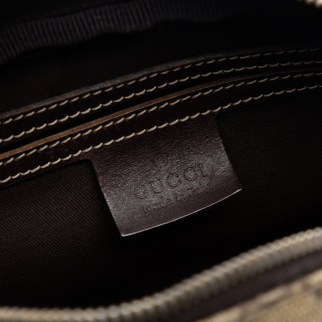 Front Zip Messenger GG Coated Canvas Medium
