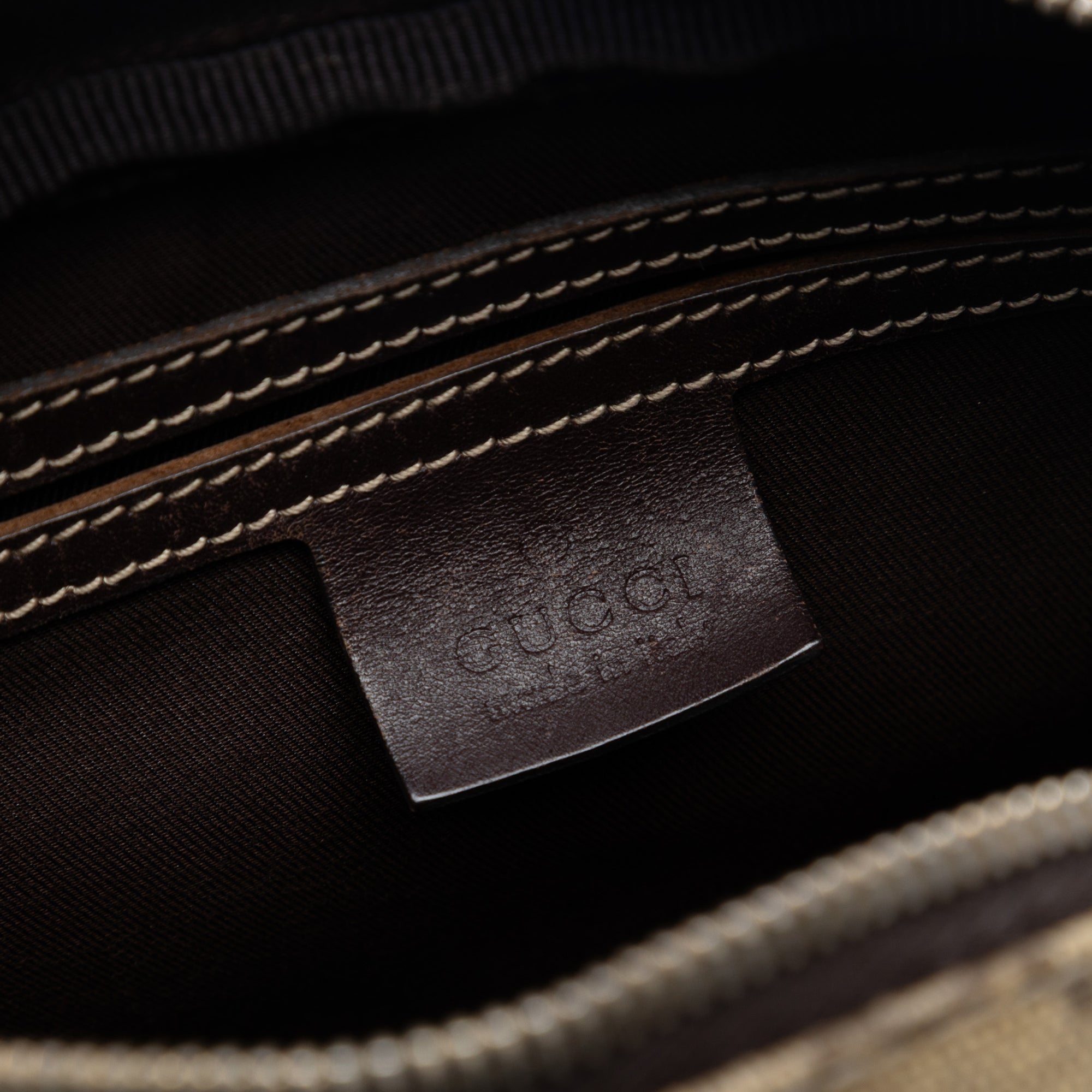 Front Zip Messenger GG Coated Canvas Medium