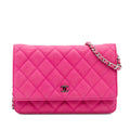 Wallet on Chain Quilted Caviar