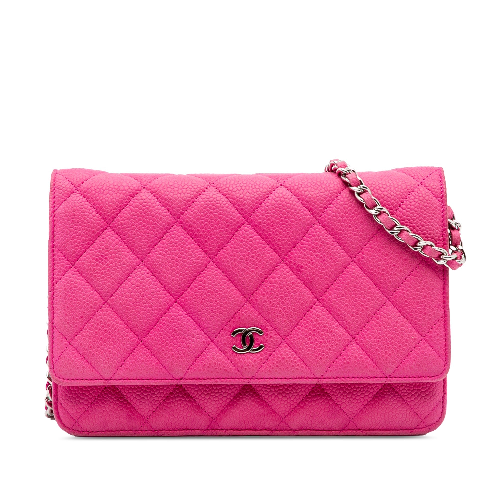 Wallet on Chain Quilted Caviar