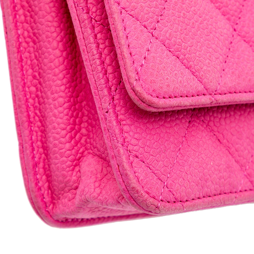 Wallet on Chain Quilted Caviar