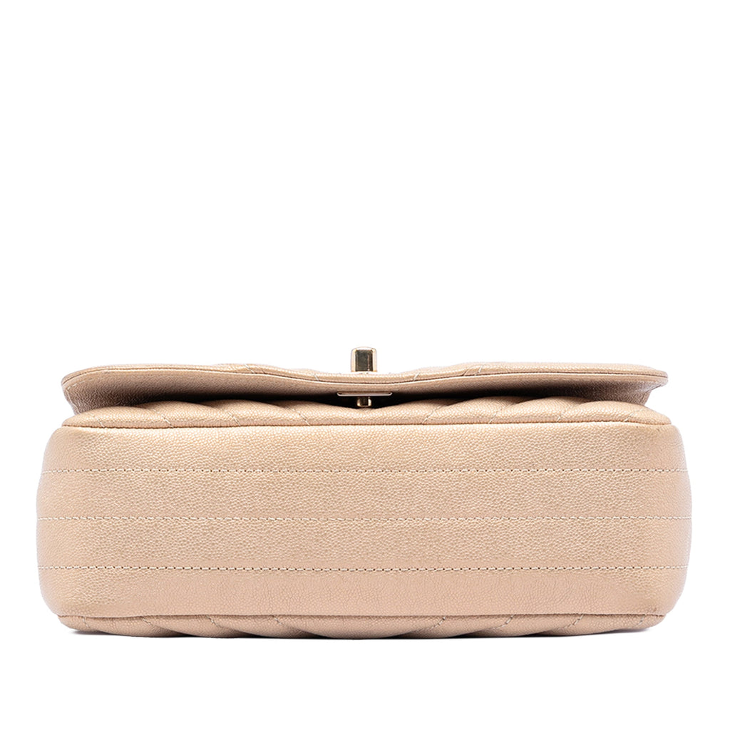 Statement Flap Bag Chevron Calfskin Mini