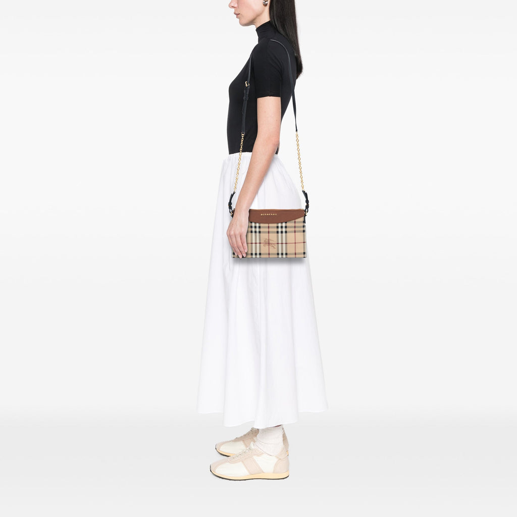 Peyton Crossbody Bag Haymarket Coated Canvas