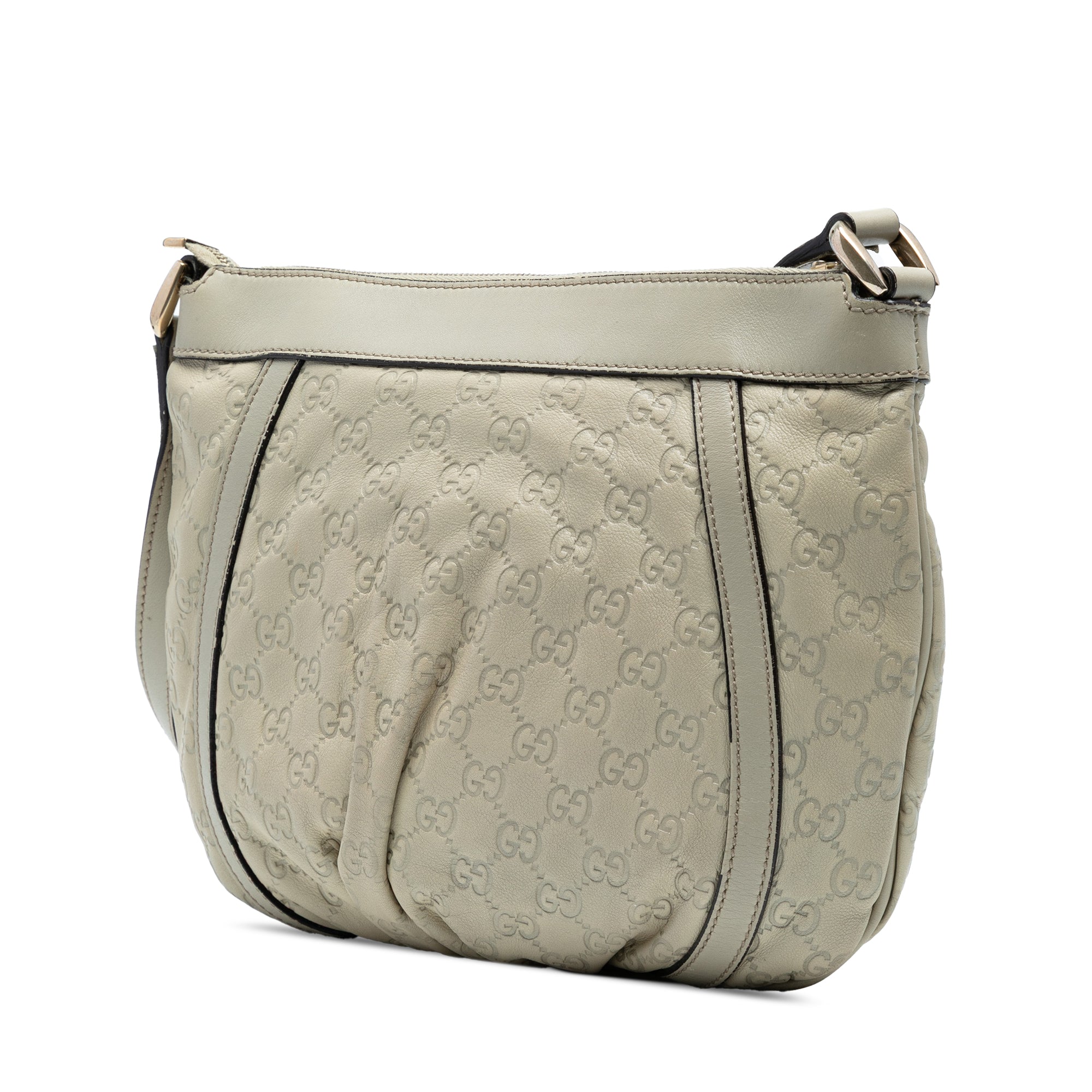 D Ring Messenger Bag Guccissima Leather Small