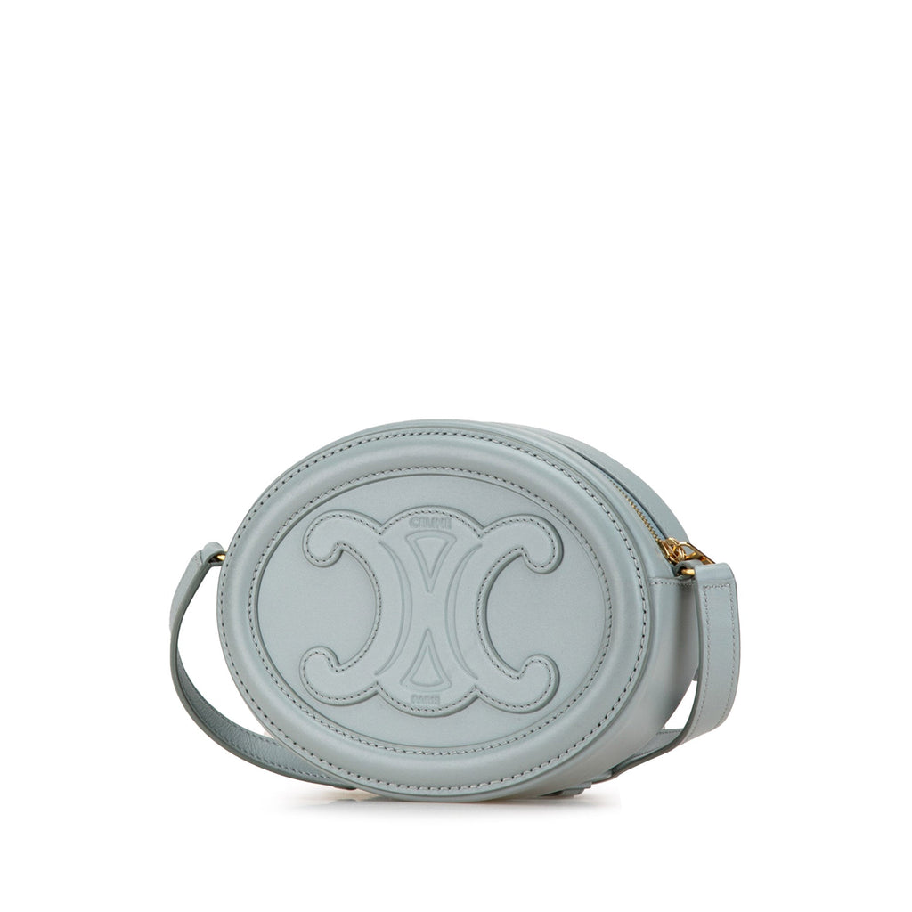 Triomphe Oval Crossbody Bag Leather