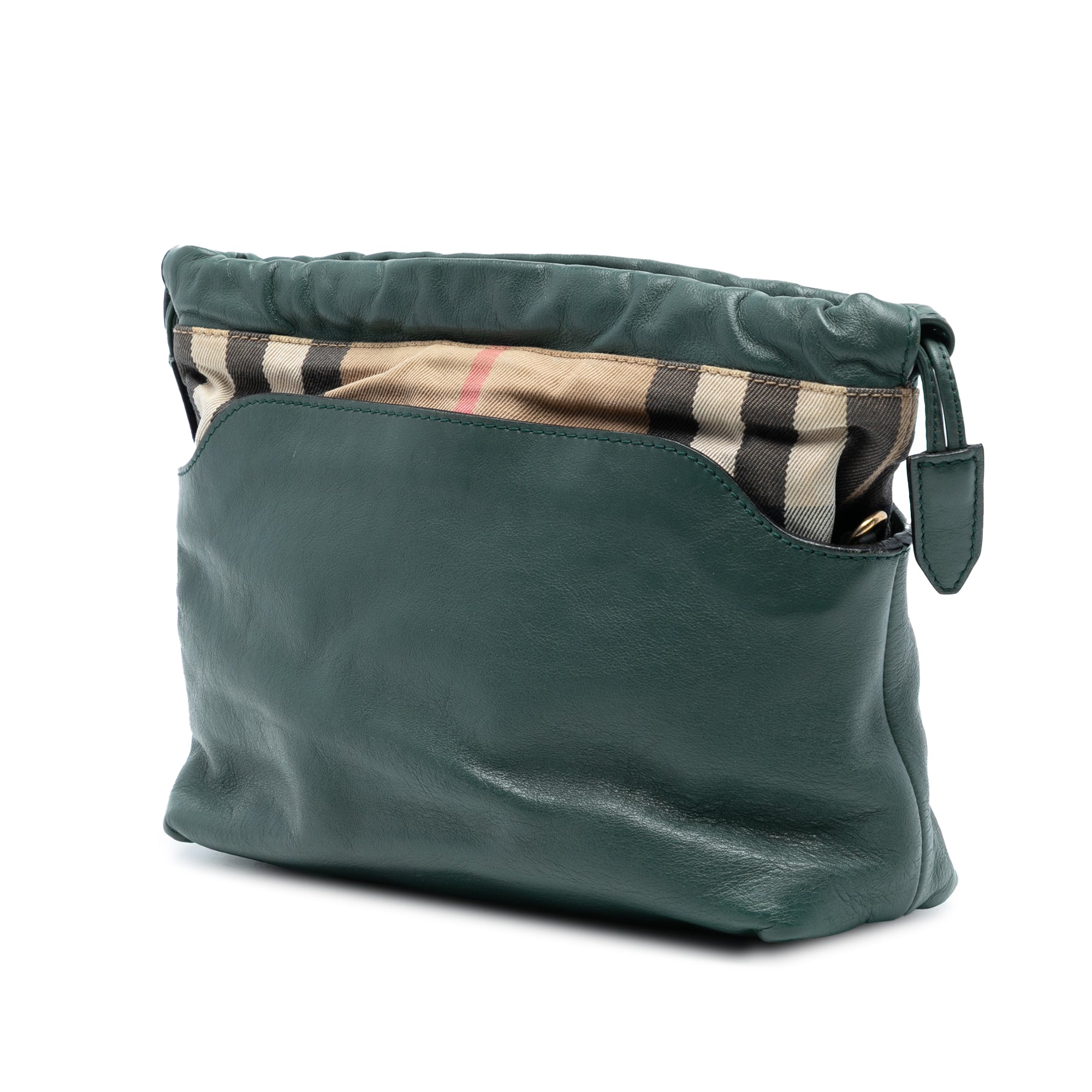 Little Crush Crossbody Bag Leather and House Check Canvas