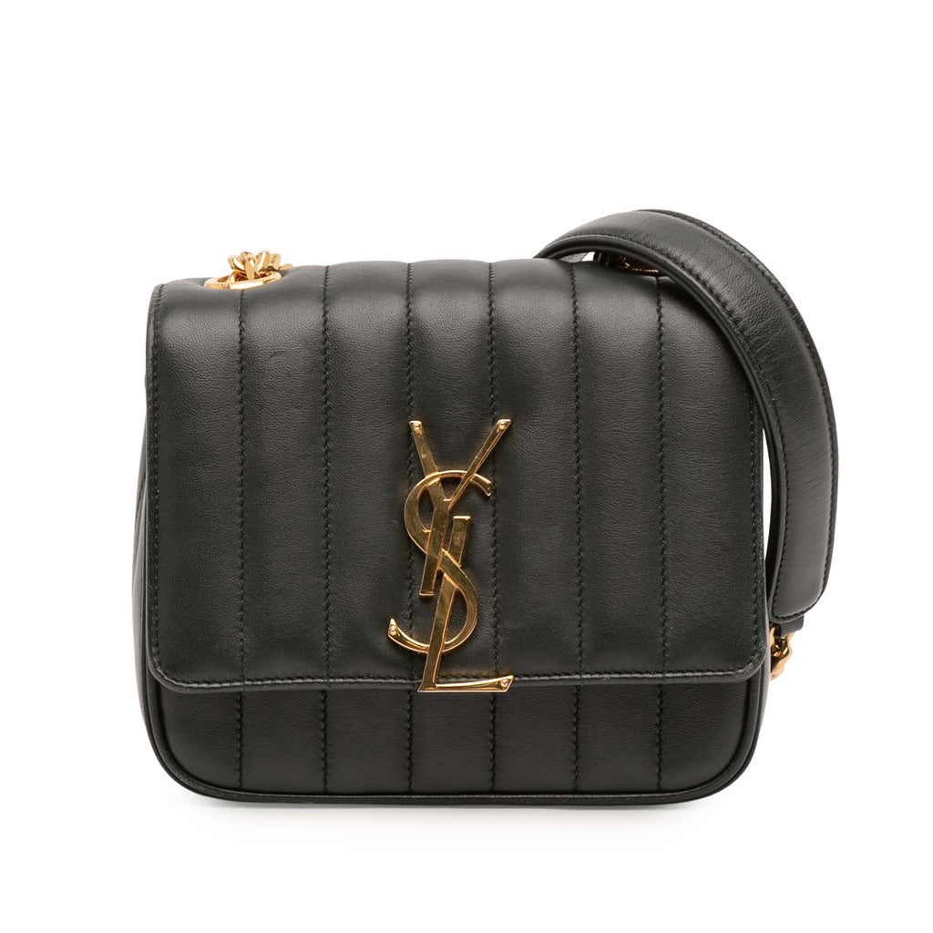 Vicky Crossbody Bag Vertical Quilted Leather Small