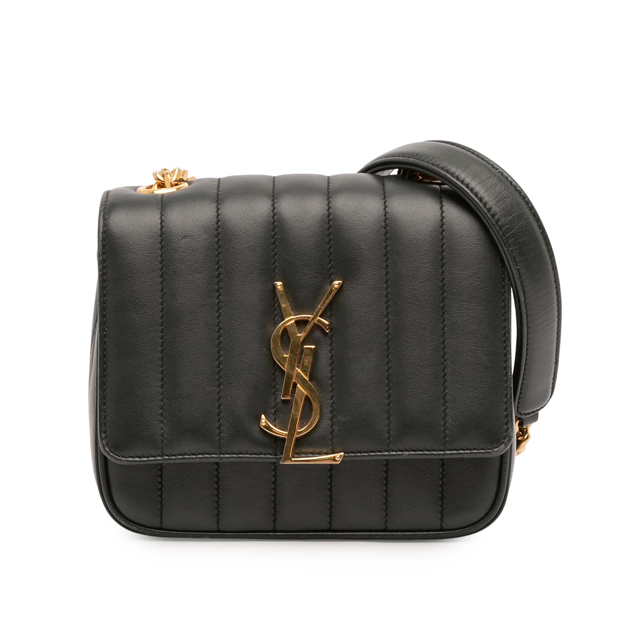 Vicky Crossbody Bag Vertical Quilted Leather Small