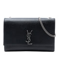 Classic Monogram Crossbody Bag Grainy Leather Large