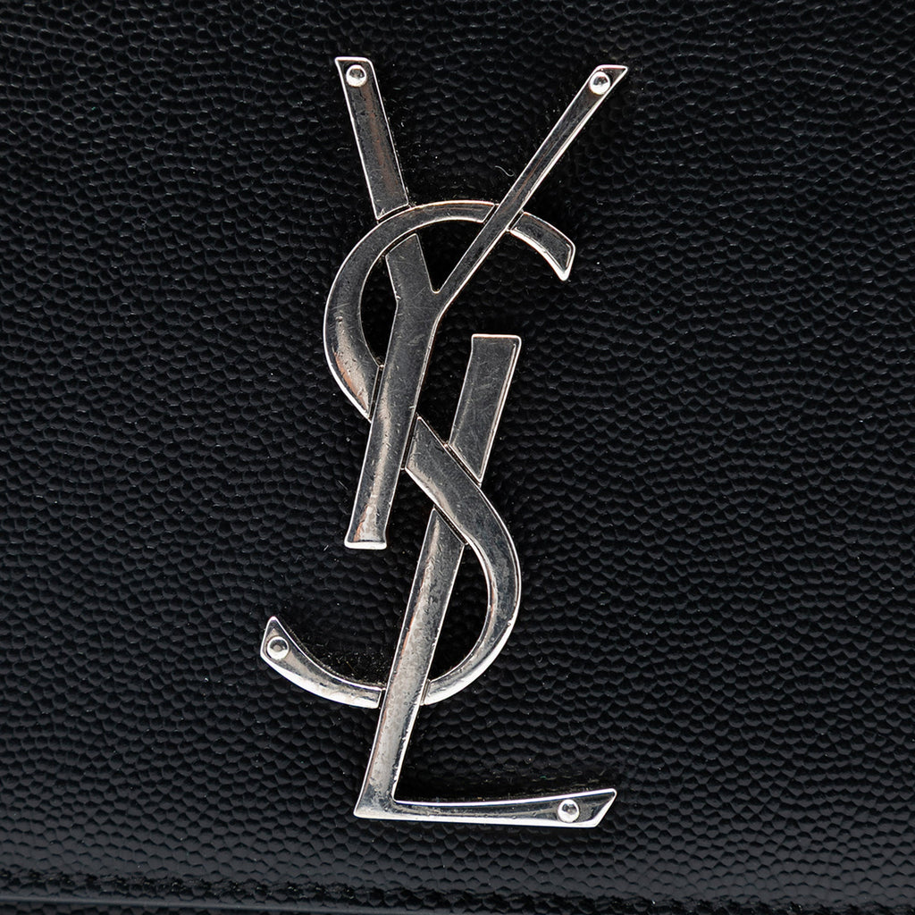 Classic Monogram Crossbody Bag Grainy Leather Large