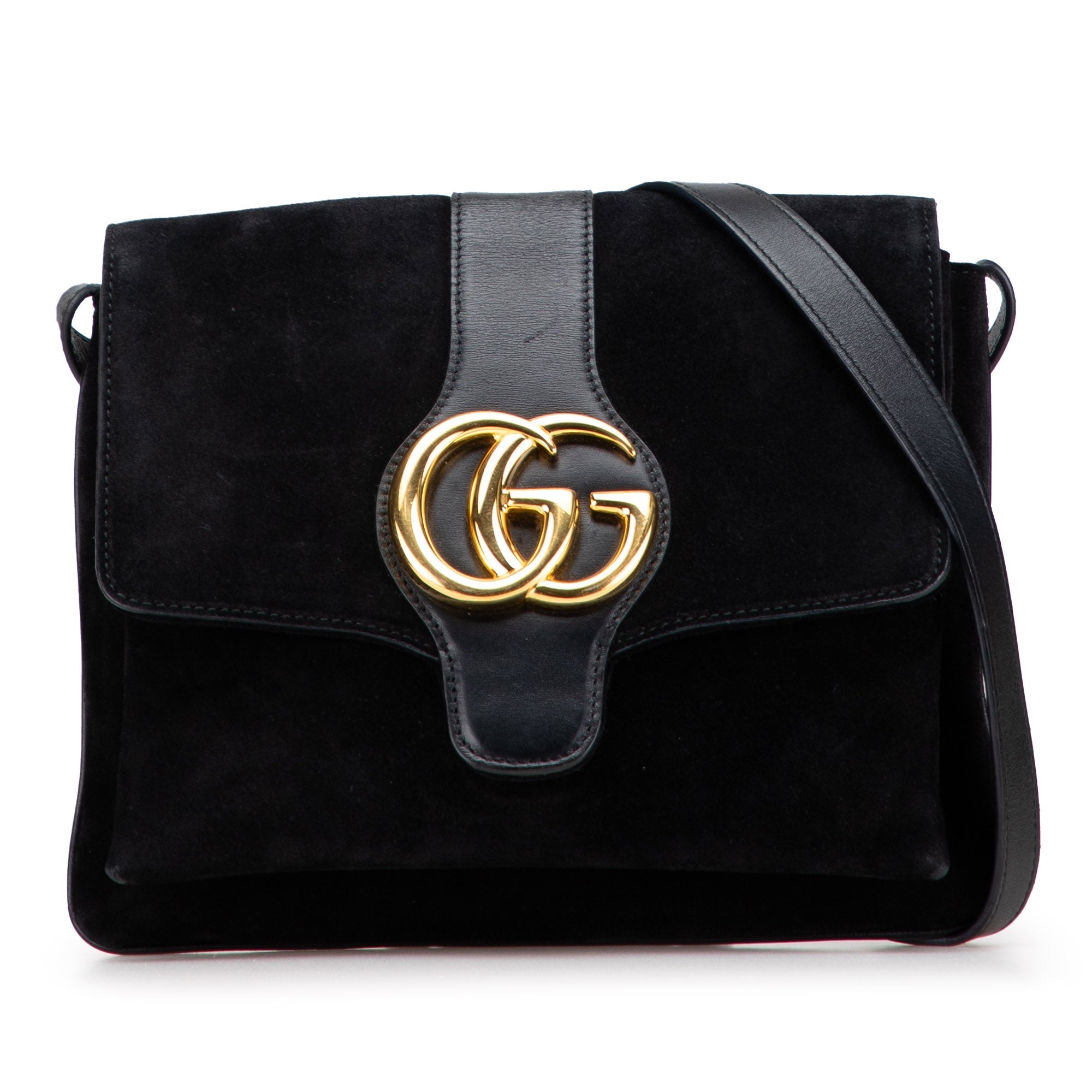 Arli Shoulder Bag Suede with Leather Medium