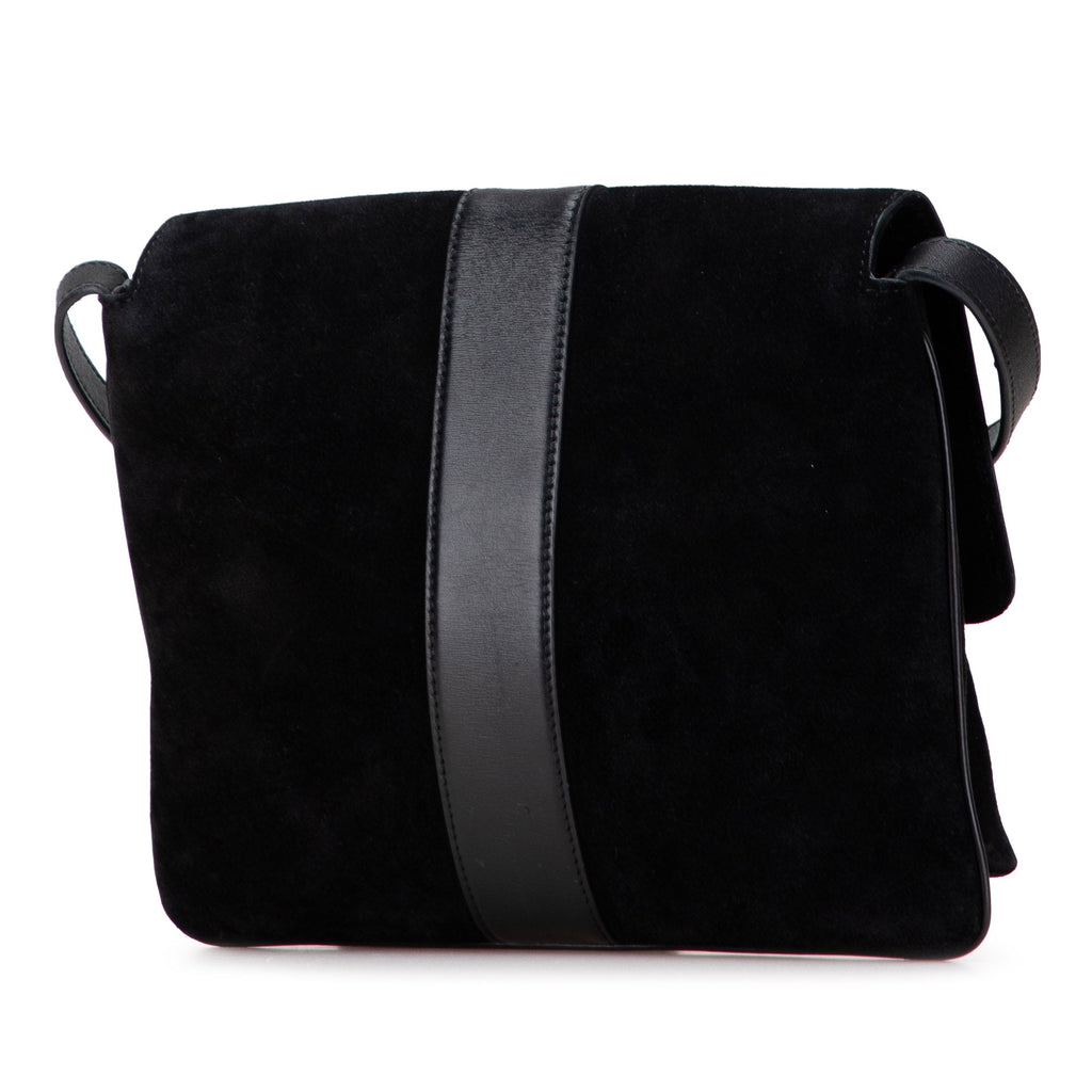 Arli Shoulder Bag Suede with Leather Medium