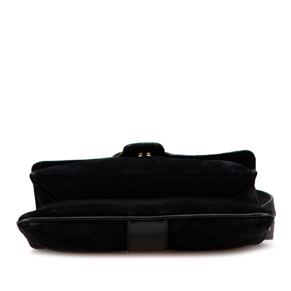 Arli Shoulder Bag Suede with Leather Medium