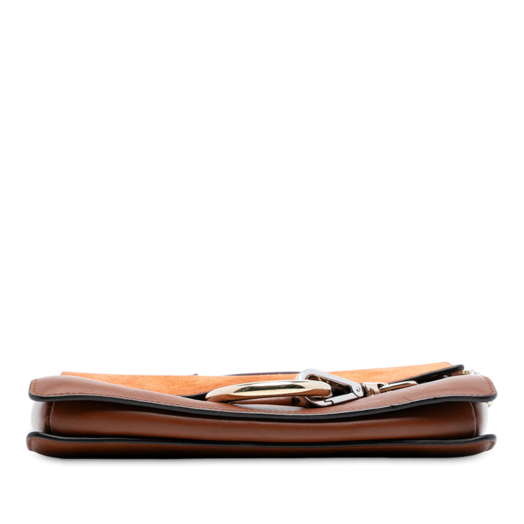 Faye Shoulder Bag Leather and Suede Small
