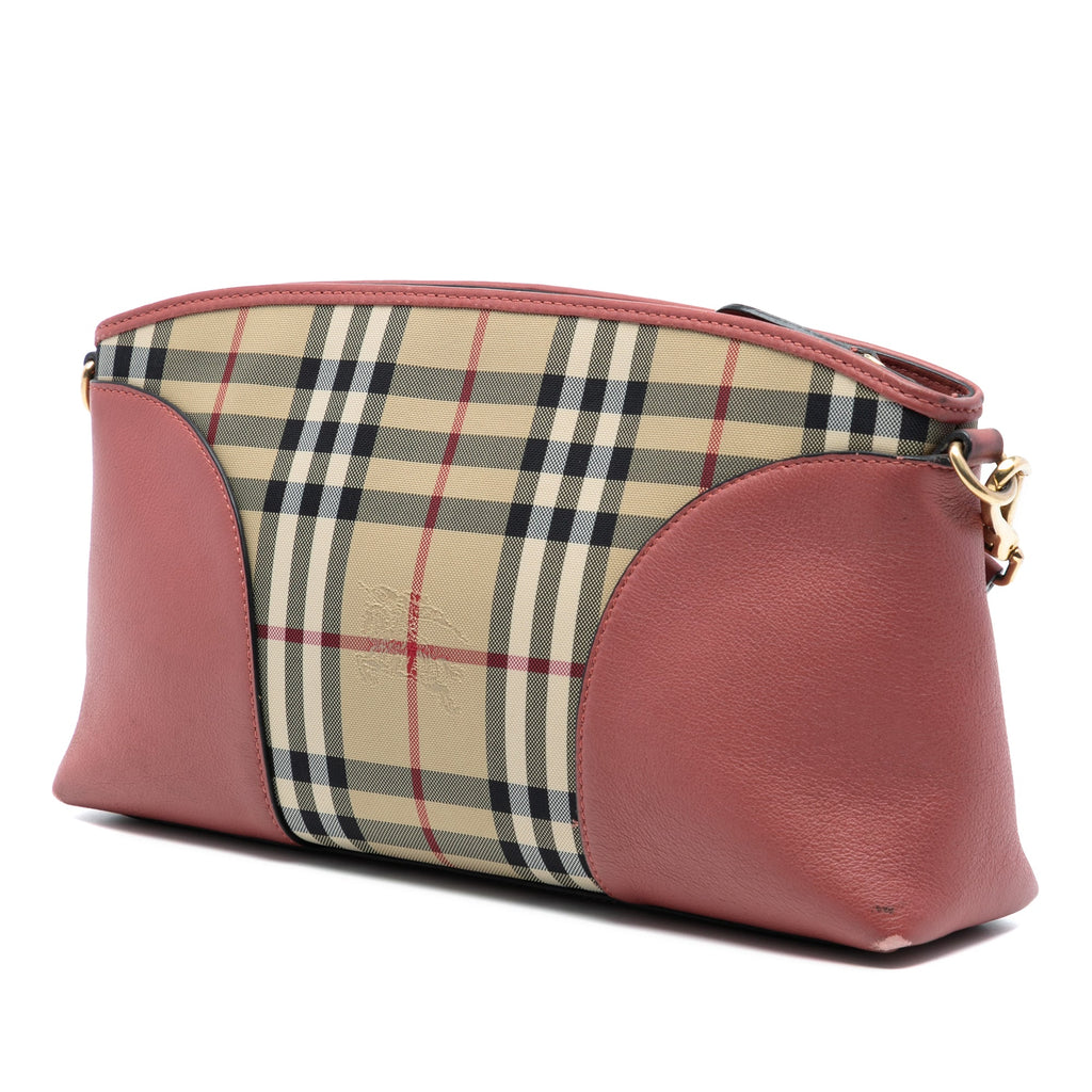Chichester Crossbody Bag Horseferry Check Canvas and Leather Small