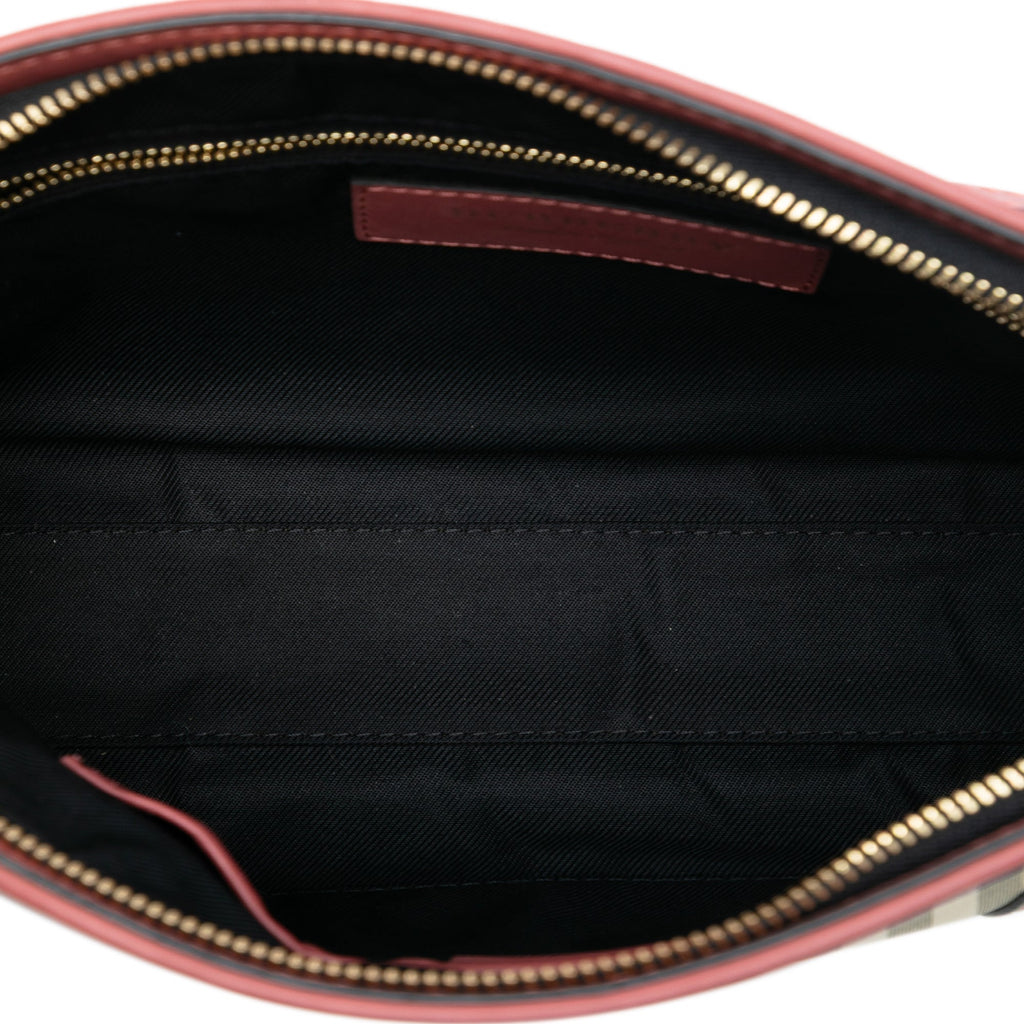 Chichester Crossbody Bag Horseferry Check Canvas and Leather Small