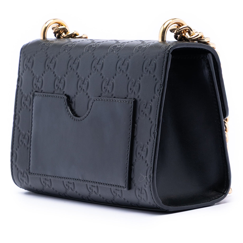 Padlock Shoulder Bag Guccissima Leather Small