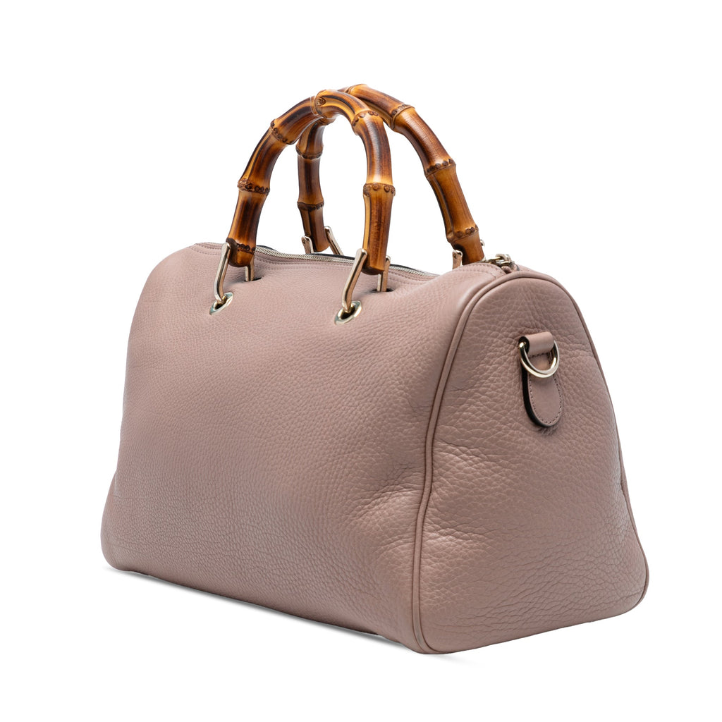 Bamboo Shopper Boston Bag Leather Medium