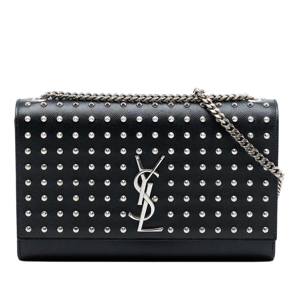 Classic Monogram Crossbody Bag Studded Leather Medium