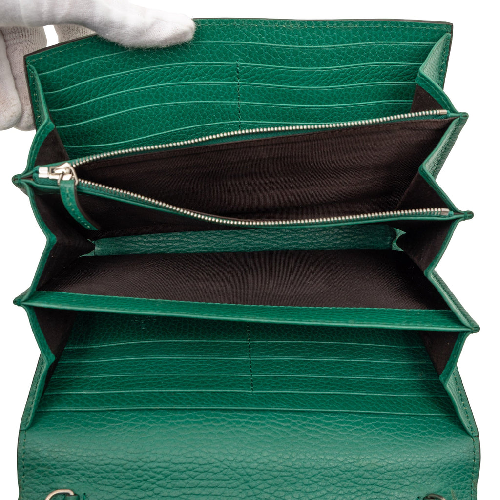 Dionysus Chain Wallet Leather with Embellished Detail Small