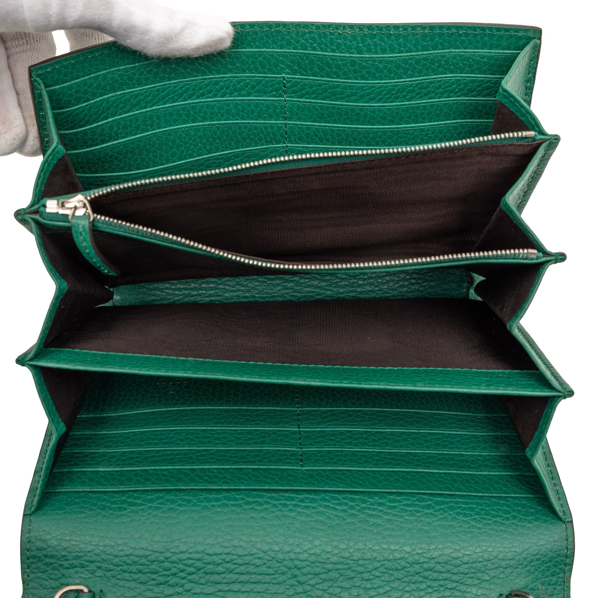 Dionysus Chain Wallet Leather with Embellished Detail Small