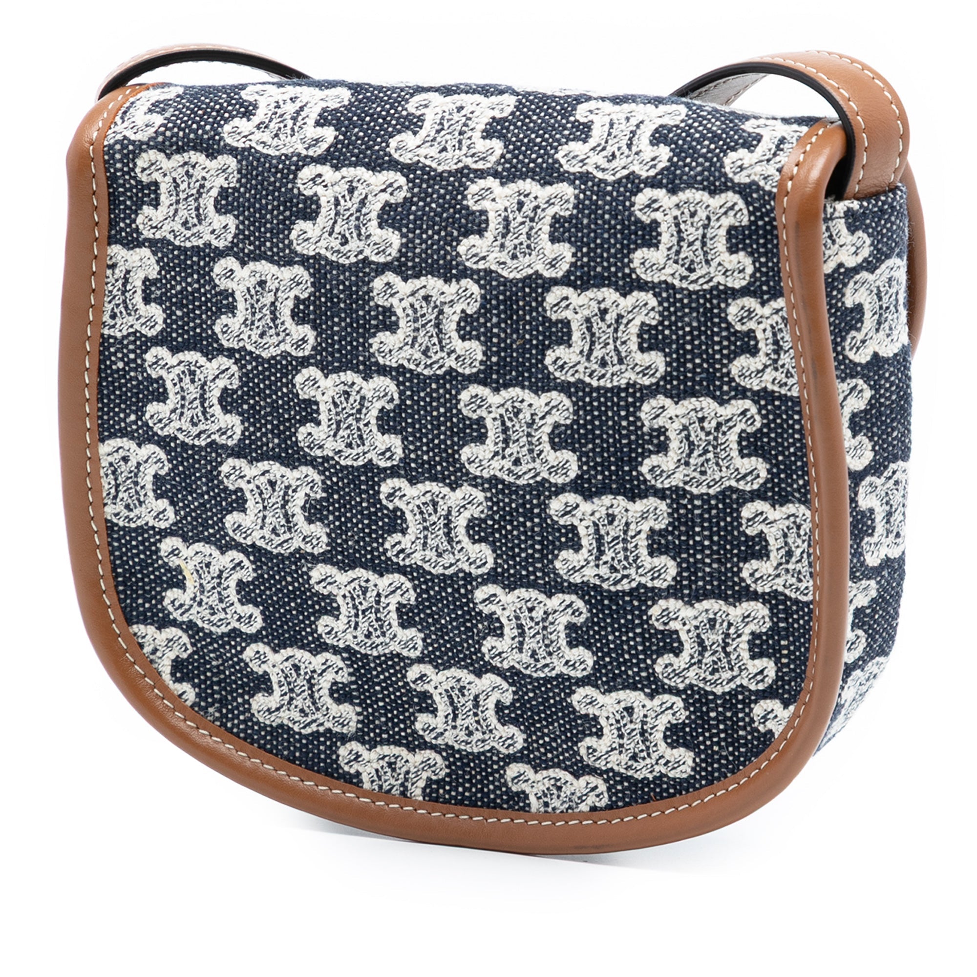 Besace Flap Bag Triomphe Coated Canvas Mini