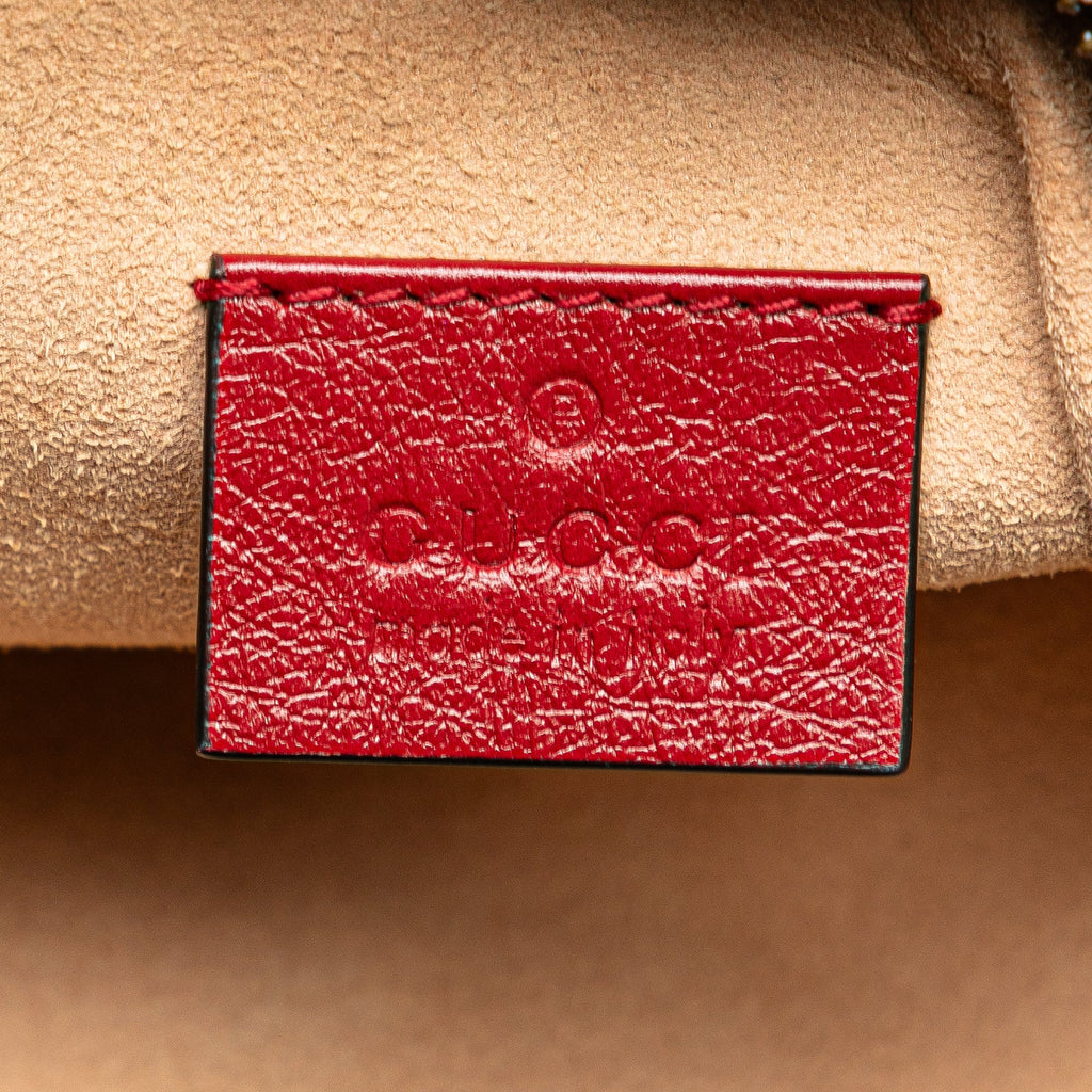 GG Marmont Double Zip Camera Bag Diagonal Quilted Leather Mini