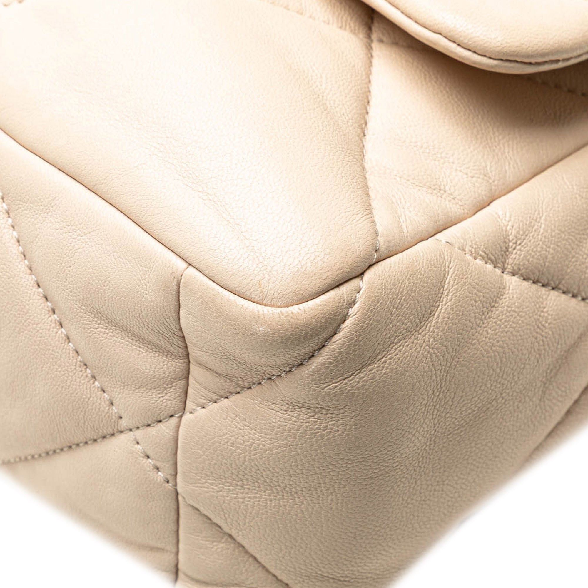 19 Flap Bag Quilted Leather Large