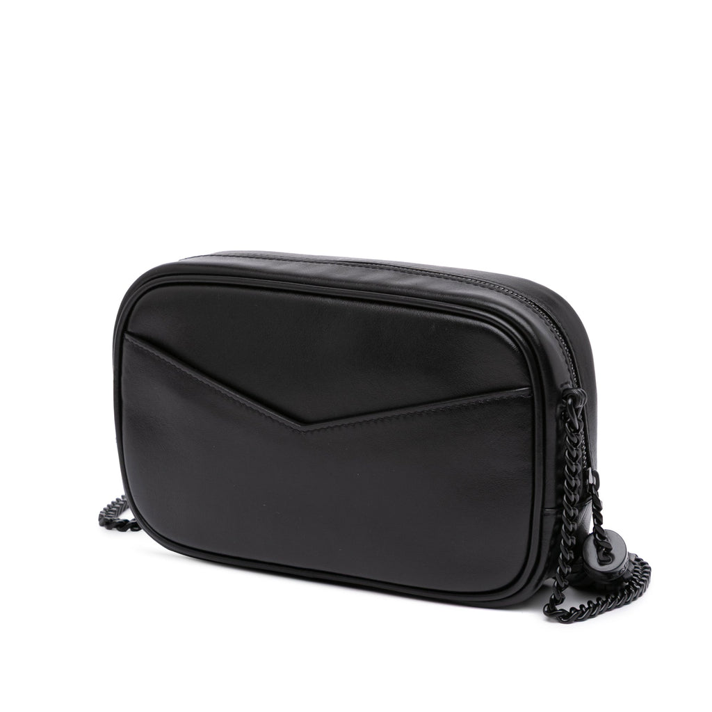 Lou Camera Bag Glitter Jacquard and Leather Mini