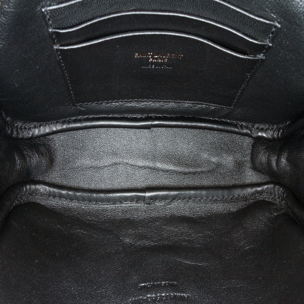 Lou Camera Bag Glitter Jacquard and Leather Mini