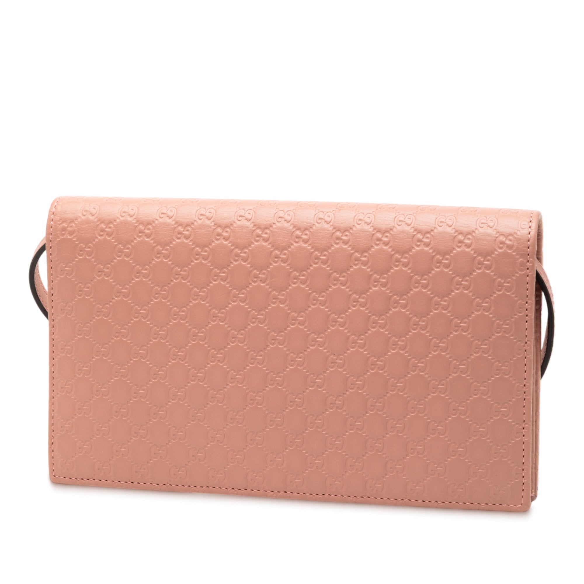 Wallet on Strap Microguccissima Leather