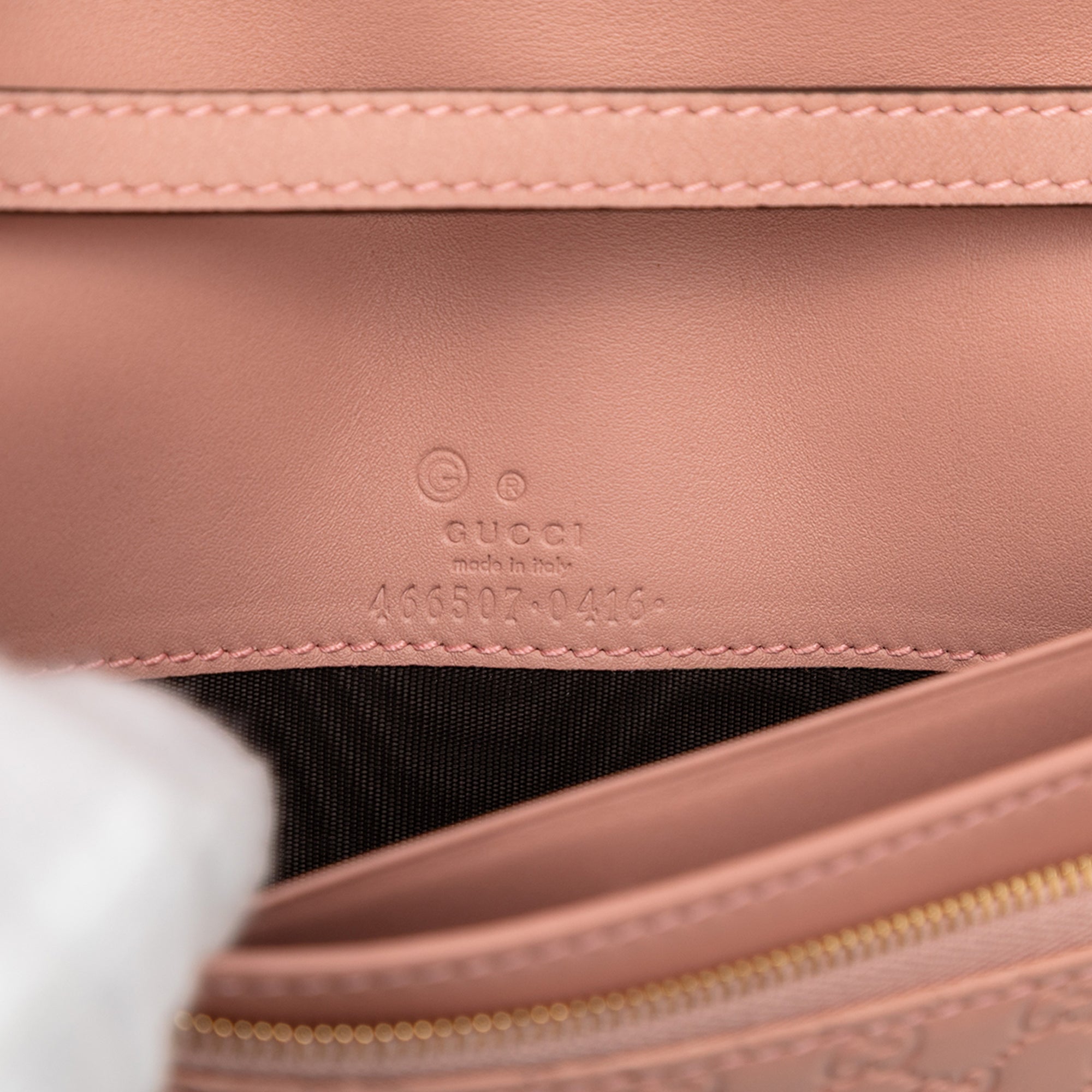 Wallet on Strap Microguccissima Leather