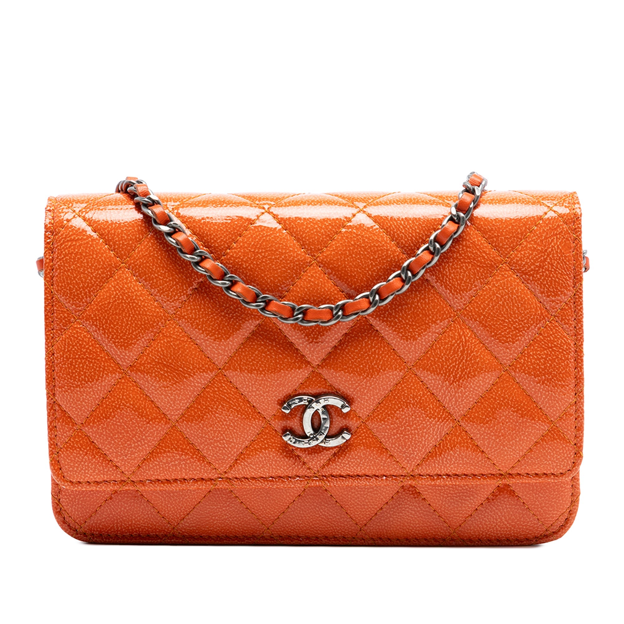 Wallet on Chain Quilted Caviar