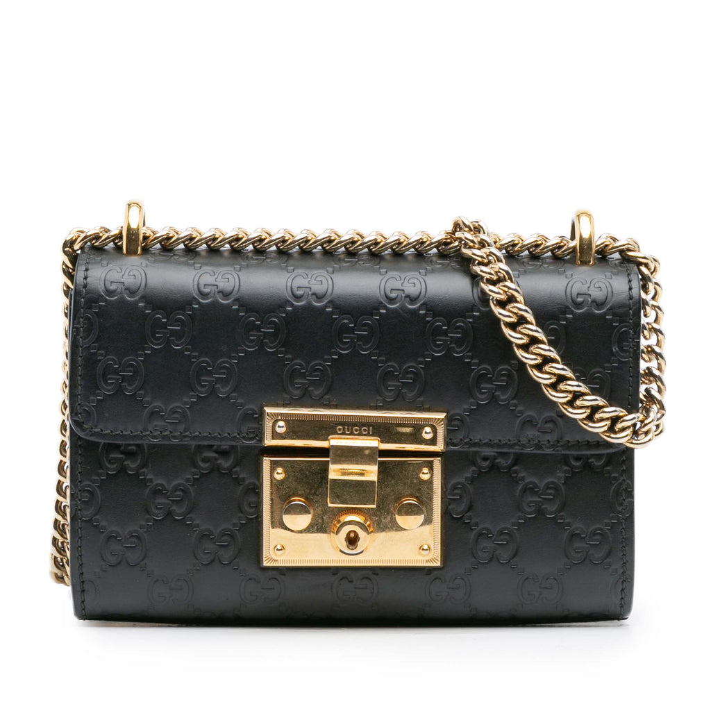 Padlock Shoulder Bag Guccissima Leather Small