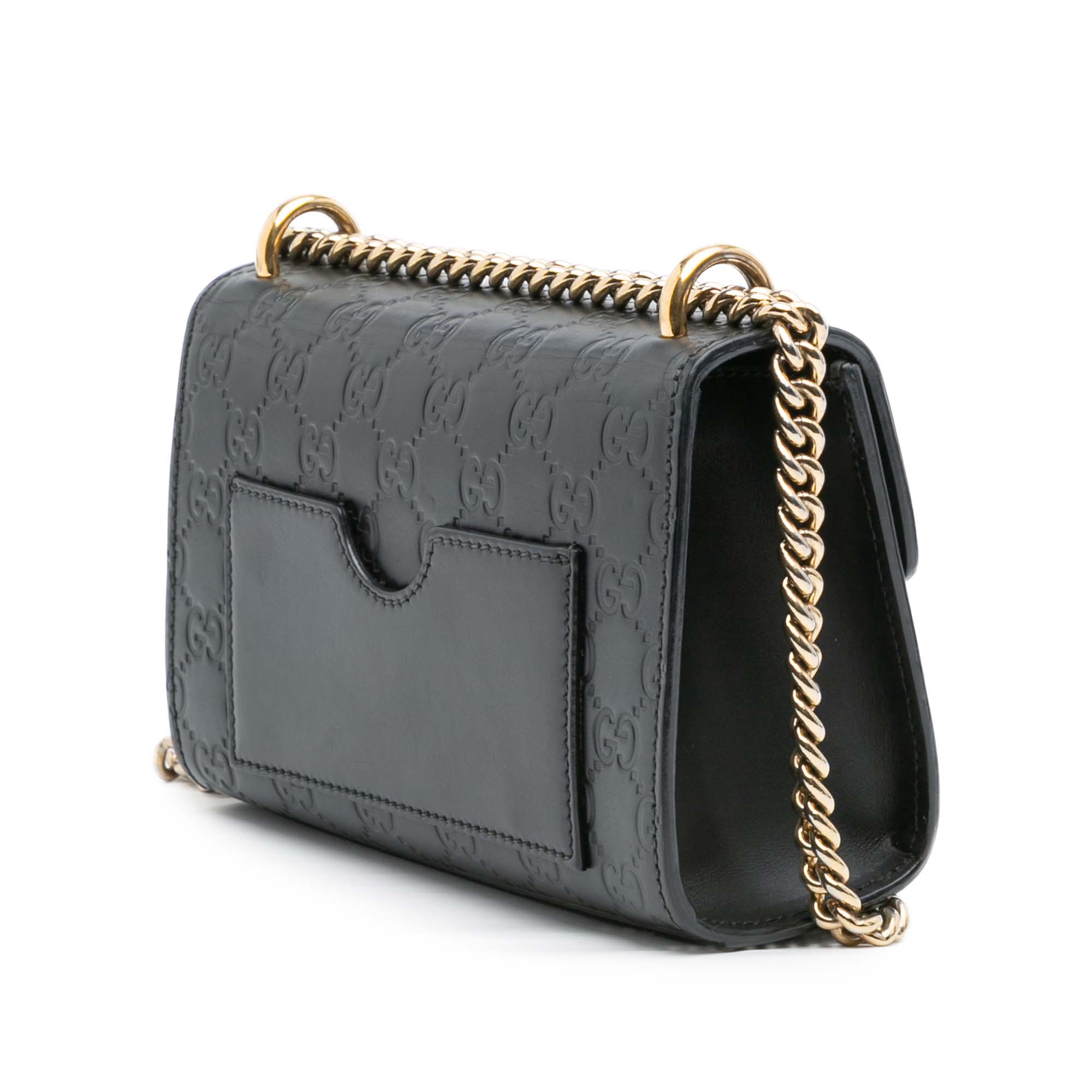 Padlock Shoulder Bag Guccissima Leather Small