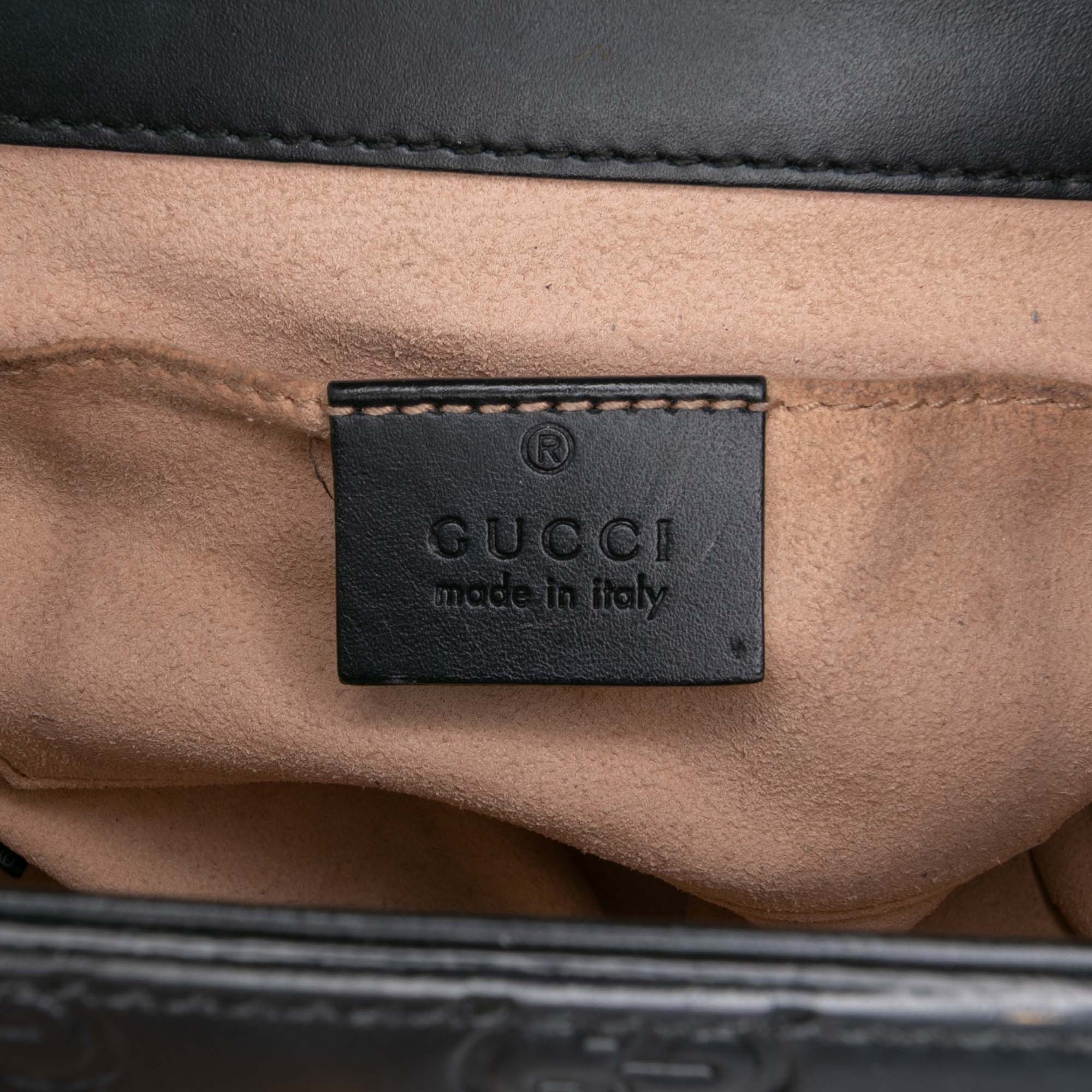 Padlock Shoulder Bag Guccissima Leather Small