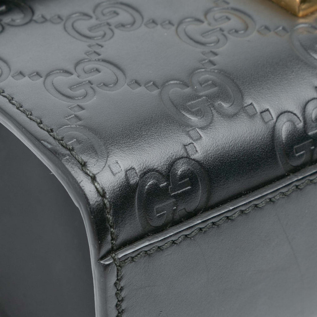 Padlock Shoulder Bag Guccissima Leather Small