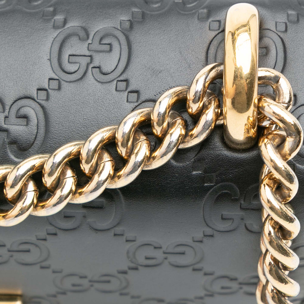 Padlock Shoulder Bag Guccissima Leather Small